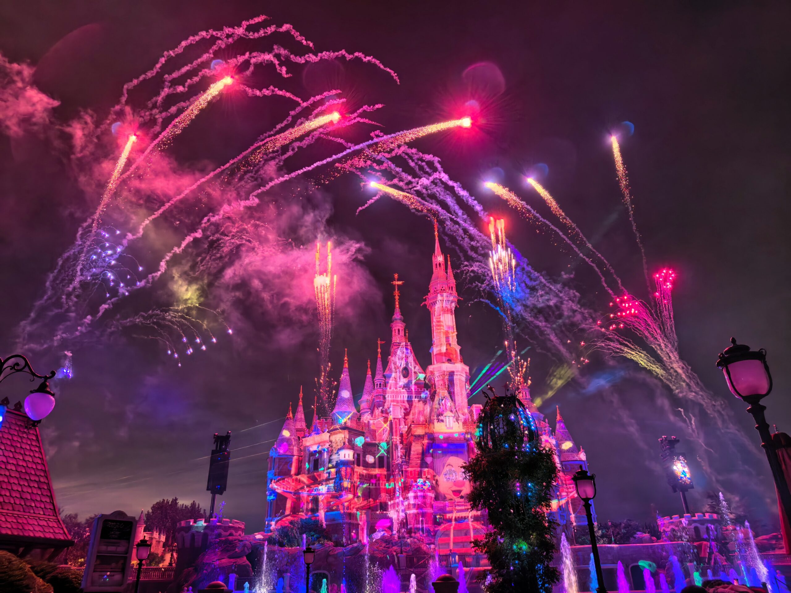 Shanghai Disneyland fireworks during Ingtiger company team building event